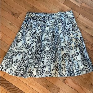 Black/cream skirt from The Limited